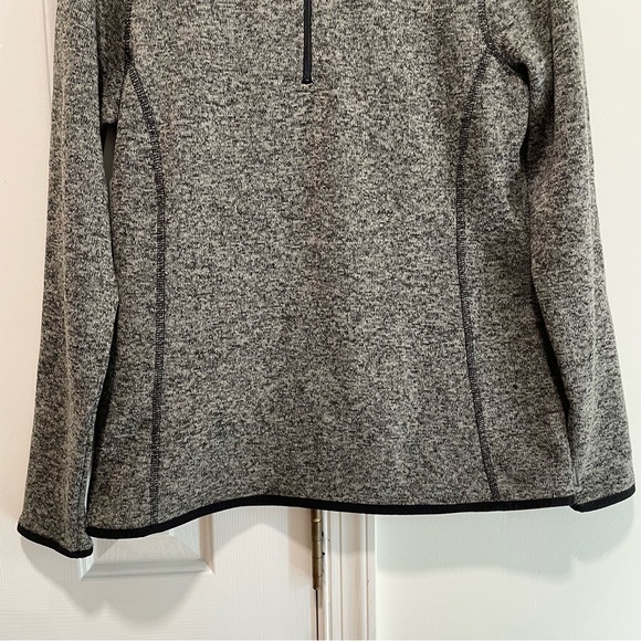 Eddie Bauer gray long sleeve quarter zip athletic pullover long sleeves M - Picture 5 of 12